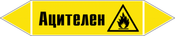 Маркировка трубопровода "ацителен" (пленка, 507х105 мм) - Маркировка трубопроводов - Маркировки трубопроводов "ГАЗ" - Магазин охраны труда и техники безопасности stroiplakat.ru