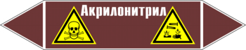 Маркировка трубопровода "акрилонитрил" (пленка, 358х74 мм) - Маркировка трубопроводов - Маркировки трубопроводов "ЖИДКОСТЬ" - Магазин охраны труда и техники безопасности stroiplakat.ru