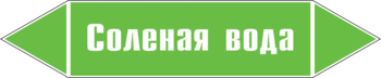 Маркировка трубопровода "соленая вода" (пленка, 126х26 мм) - Маркировка трубопроводов - Маркировки трубопроводов "ВОДА" - Магазин охраны труда и техники безопасности stroiplakat.ru